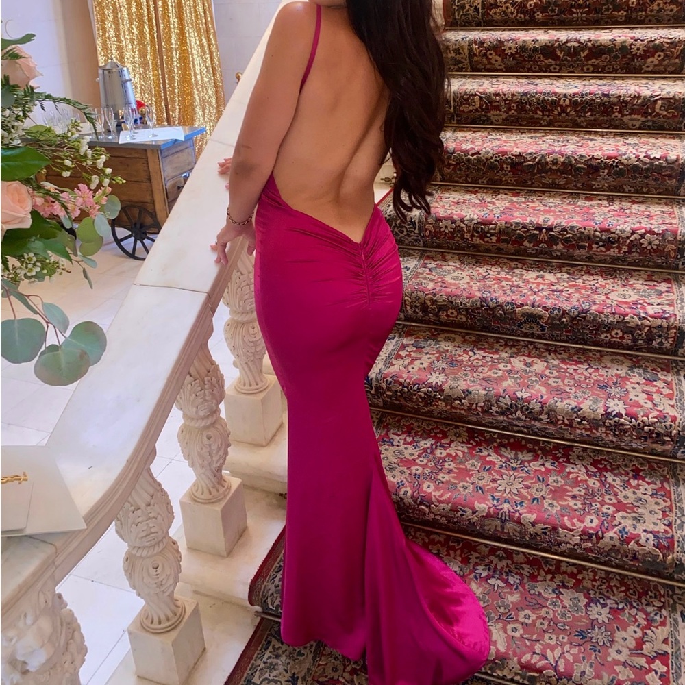 Abyss by Abby UNLEASHED gown worn once size small open back